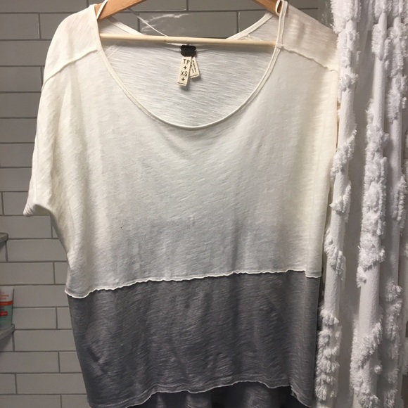 Free People Colorblock Oversized Tee - Picture 1 of 3